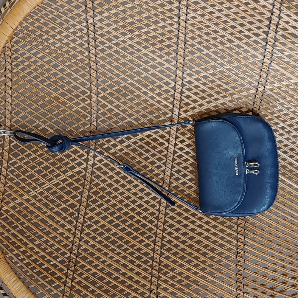 EUC David Jones blue crossbody purse